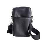 Sac bandoulière à téléphone simili uni 10xH16,5cm (6 modèles)