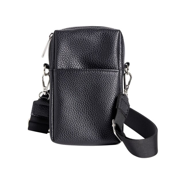 Sac bandouli&egrave;re &agrave; t&eacute;l&eacute;phone simili uni 10xH16,5cm (6 mod&egrave;les)