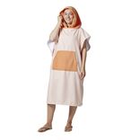 Poncho de bain adulte &agrave; capuche rayures color&eacute;es Taille unique 75x133cm (2 mod&egrave;les)