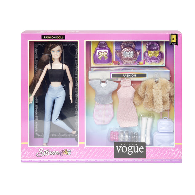 Poup&eacute;e mannequin avec ses accessoires - 2 mod&egrave;les