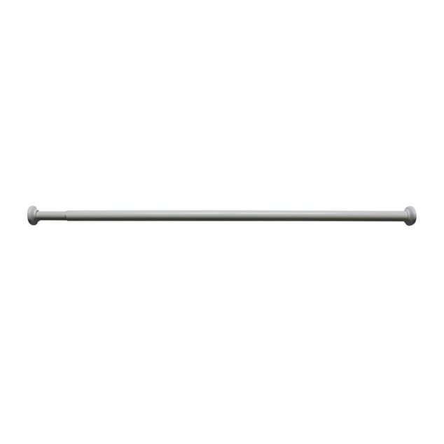 Tringle &agrave; pression extensible m&eacute;tal blanc 70-120 cm