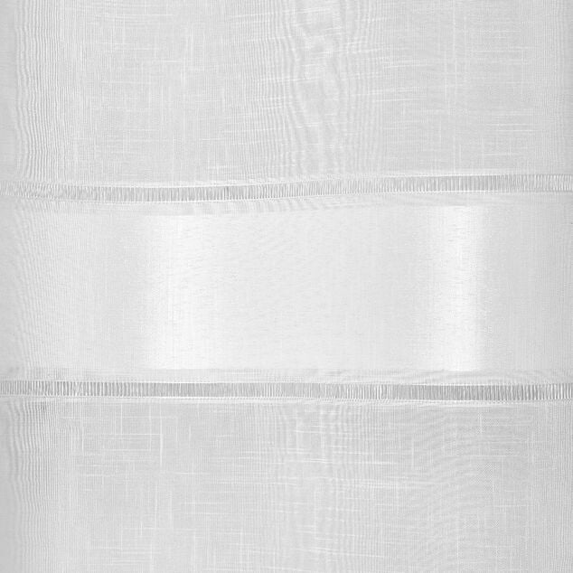 Voilage &agrave; oeillets fantaisie blanc 140x260cm