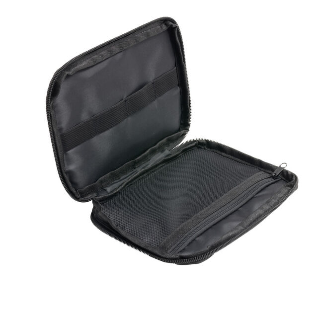 Organisateur de c&acirc;ble pochette zipp&eacute;e noire 19x14cm
