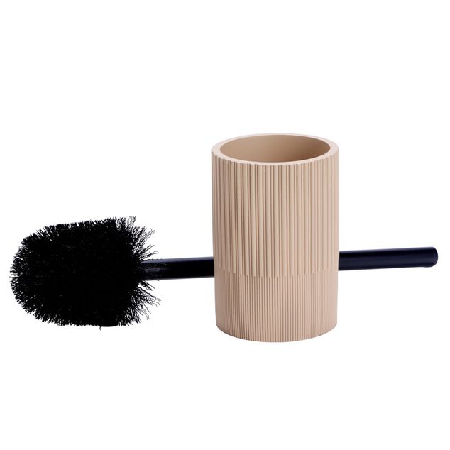 Brosse WC avec support r&eacute;sine stries &Oslash;9,5xH36,5cm (3&nbsp;mod&egrave;les)