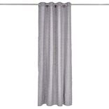 Rideau polycoton 140x240cm imprimé géométrique gris