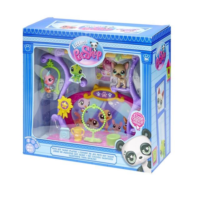 Jeu figurines Littlest petshop animaux avec accessoires 30,5x28x12,5cm
