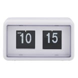 Horloge r&eacute;tro &agrave; rabat automatique plastique blanc