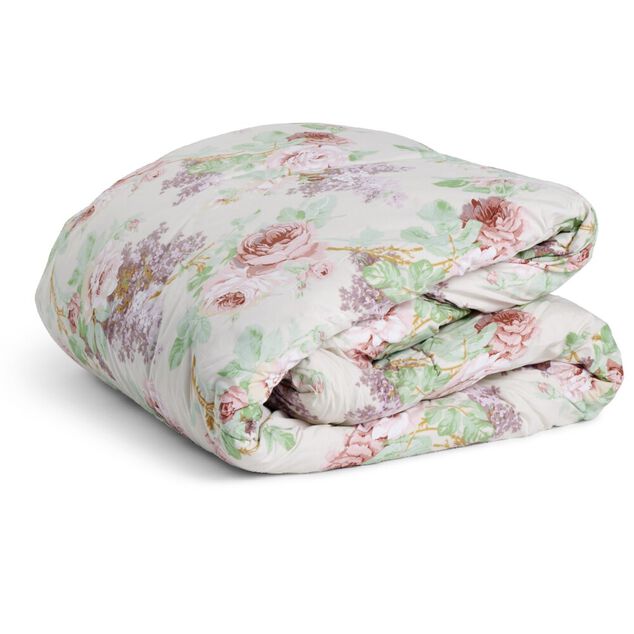 Couette 1 personne 140x200cm avec motif imprimé fleurs