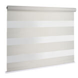 Store enrouleur avec ou sans per&ccedil;age jour nuit beige 93x160cm