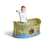 Piscine &agrave; balles bateau pirate 110x75xH50cm
