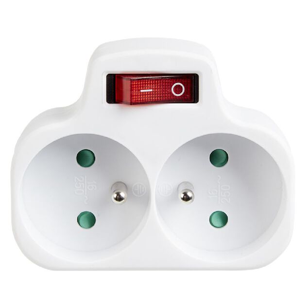 Duplite 2x16A avec interrupteur