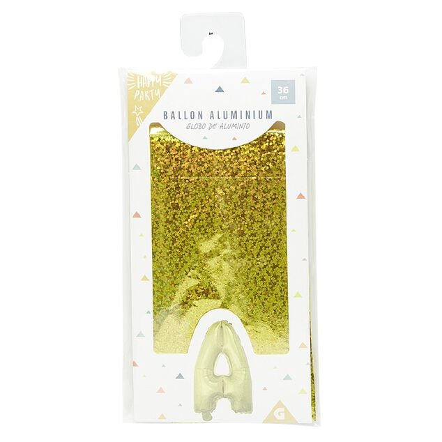 Ballon lettre A en aluminium