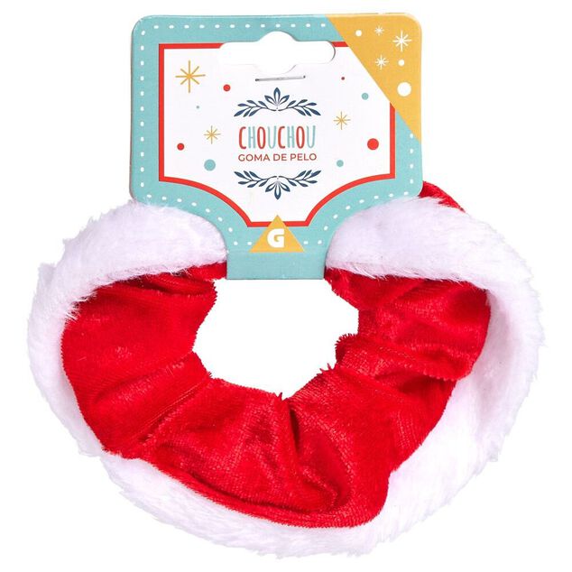 Chouchou de Noël rouge et blanc