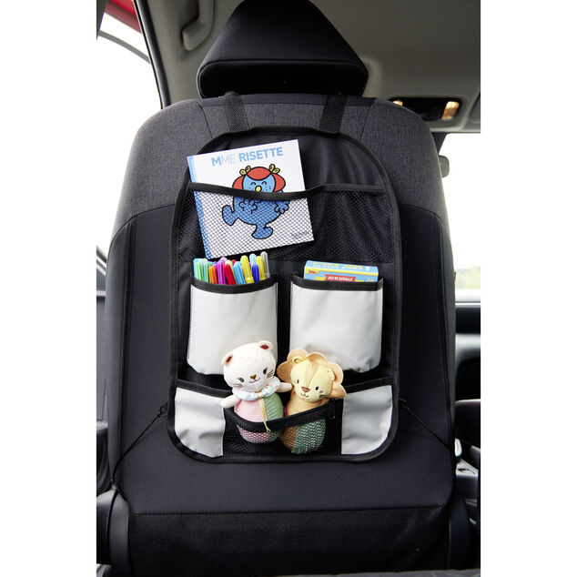Organisateur de voiture prot&egrave;ge si&egrave;ge arri&egrave;re multipoches 31x43cm