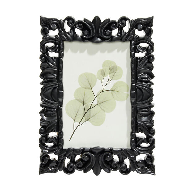 Cadre photo baroque plastique 15x20,6cm pour photo 10x15cm (2 modèles)