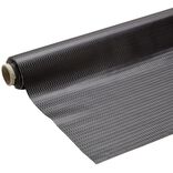 Toile cir&eacute;e motif zig zag noir 140 cm