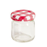 Lot de 6 pots &agrave; confiture acier et verre &Oslash;4,5xH4,6cm