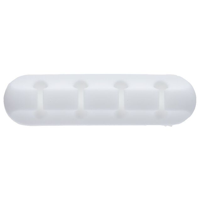Attache câble adhésif 4 entrées noir ou blanc