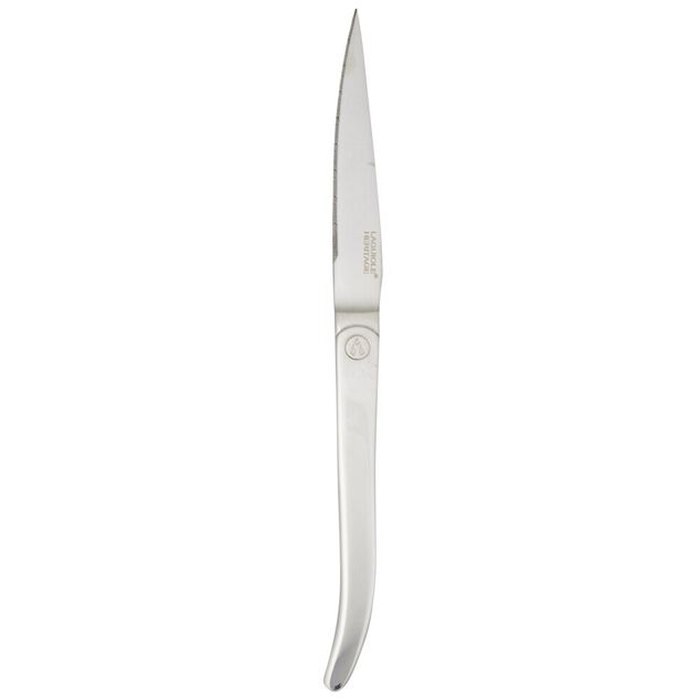 Couteau de table inox Intuition 23,5cm blanc argenté