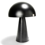 Lampe à poser forme champignon en fer H34cm noir