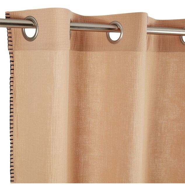 Rideau en gaze de coton 130x240cm rose