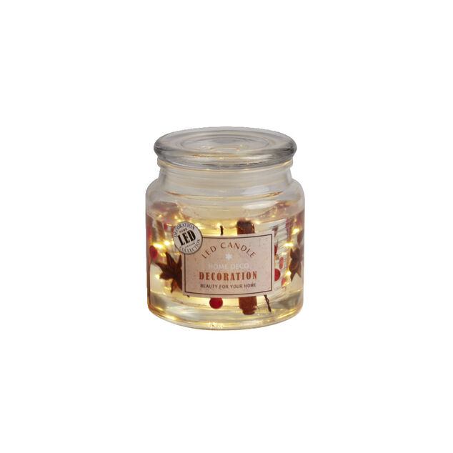 Bougie parfum&eacute;e 12H avec d&eacute;cor int&eacute;rieur LED - 4 mod&egrave;les