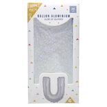 Ballon forme lettre U aluminium (2 modèles argenté ou doré)