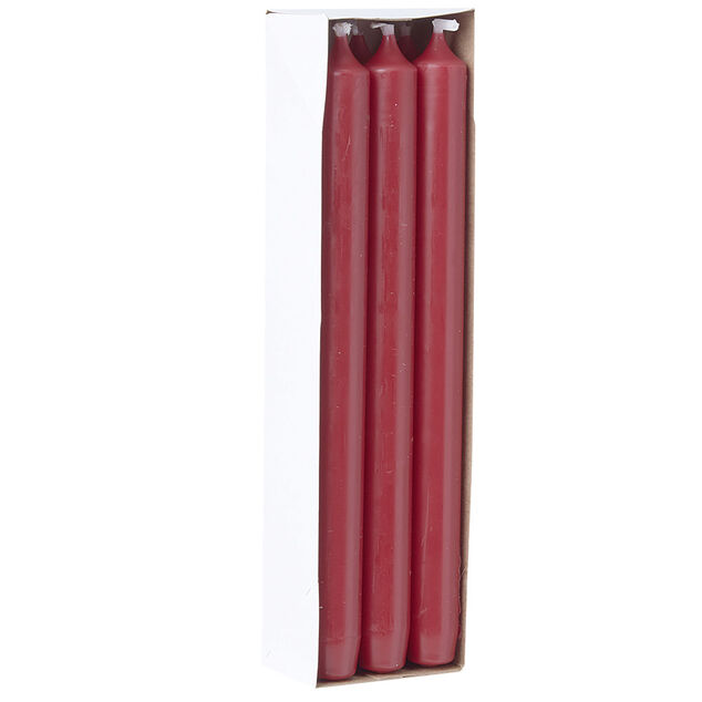 Bougie chandelle rouge &Oslash;2xH25 cm x6