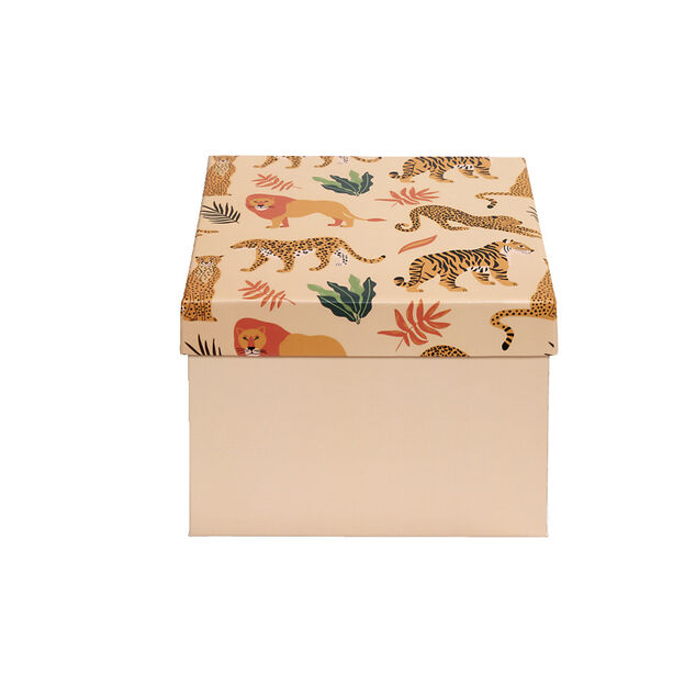 Bo&icirc;te &agrave; cadeau carr&eacute;e 15x15xH11cm (2 mod&egrave;les)