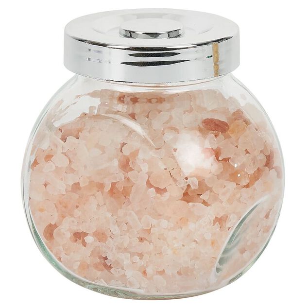 Bocal en verre inclin&eacute; 200ml avec couvercle en plastique &agrave; visser x2