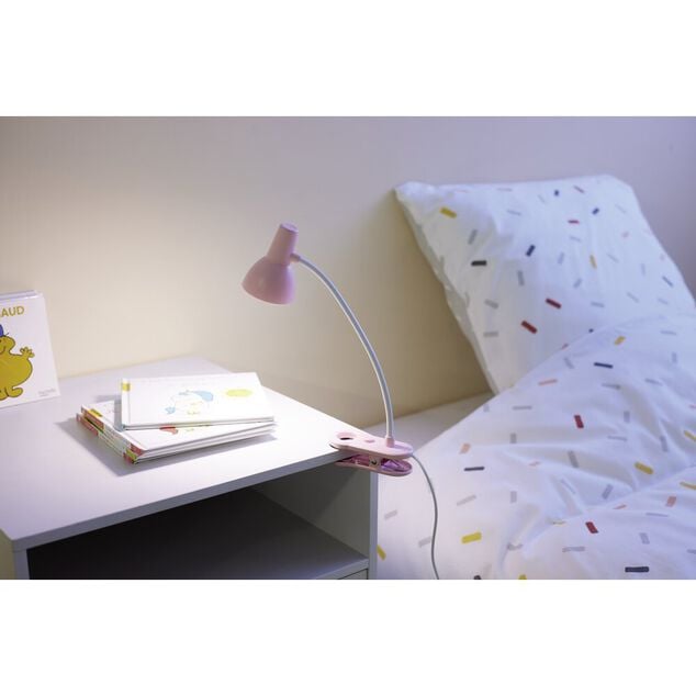 Lampe de lecture flexible &agrave; clip en m&eacute;tal LED USB 10x8xH31,5cm (4 mod&egrave;les)