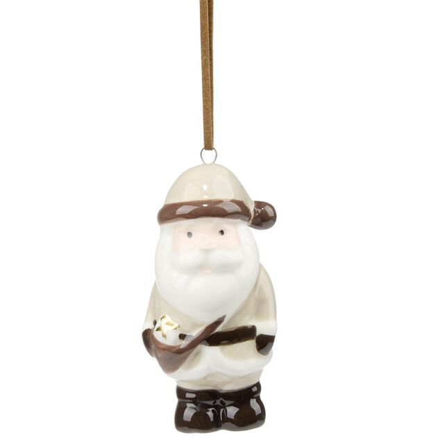 Figurine de No&euml;l &agrave; suspendre en dolomite (3 mod&egrave;les)
