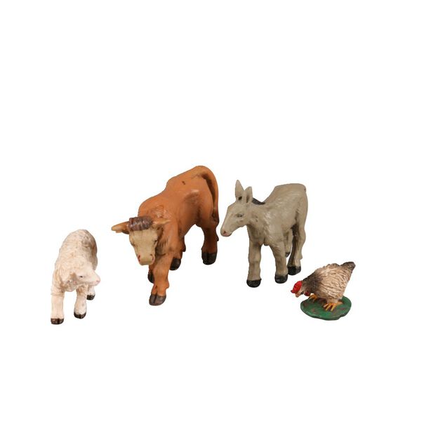 Animal crèche ou village de Noël x4