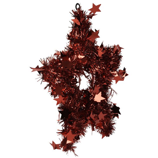 Guirlande &eacute;toile scintillante rouge