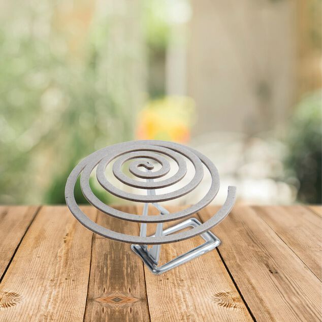 Spirale antimoustique 40H x10 avec support m&eacute;tal x2