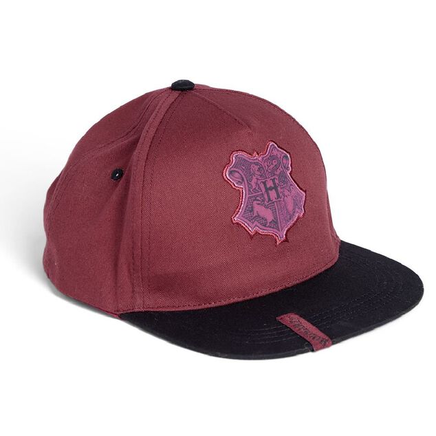 Casquette Harry Potter Hogwarts coton noir et bordeaux