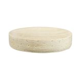 Porte savon effet pierre polyr&eacute;sine beige 13,6x10,5xH2,7cm