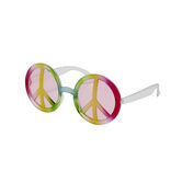 Lunettes rondes Hippie peace and love