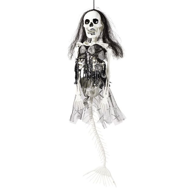 Statue Halloween squelette suspendu H42cm