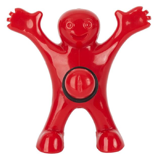 Bouchon de bouteille bonhomme rouge plastique