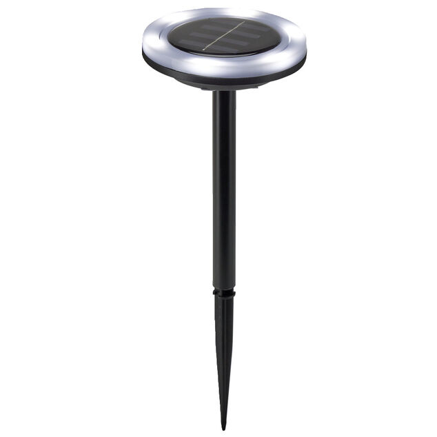 Borne solaire &agrave; planter forme anneau 6LED &Oslash;10xH34cm