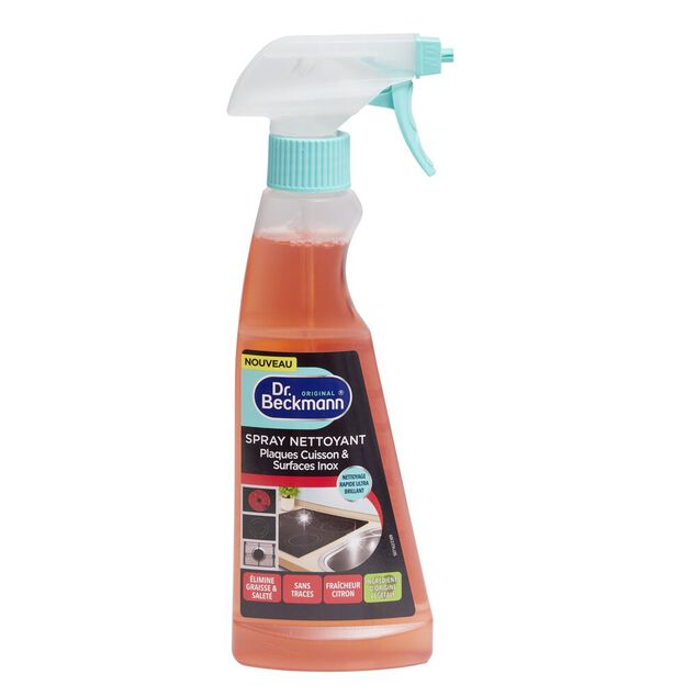 Nettoyant plaques de cuisson et surface inox Dr Beckmann senteur citron 250ml