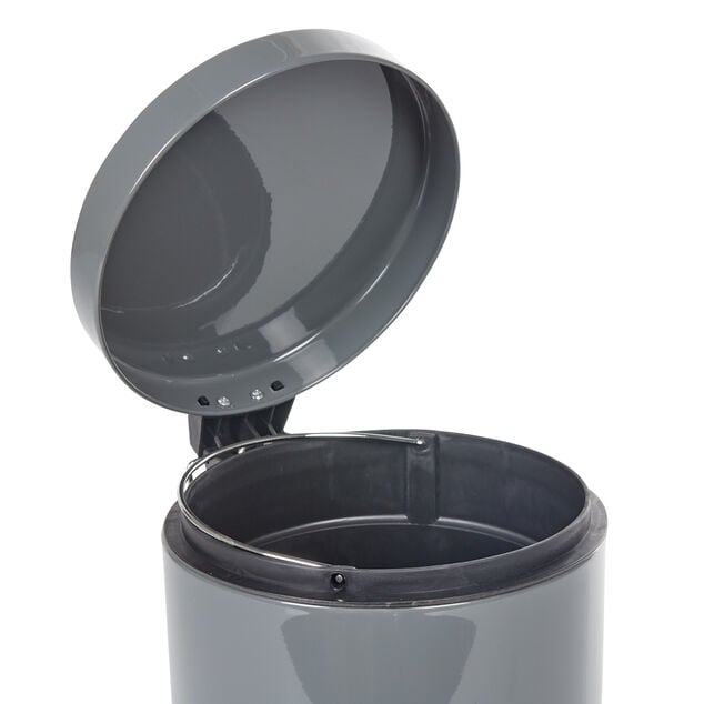 Poubelle ronde gris 5 L