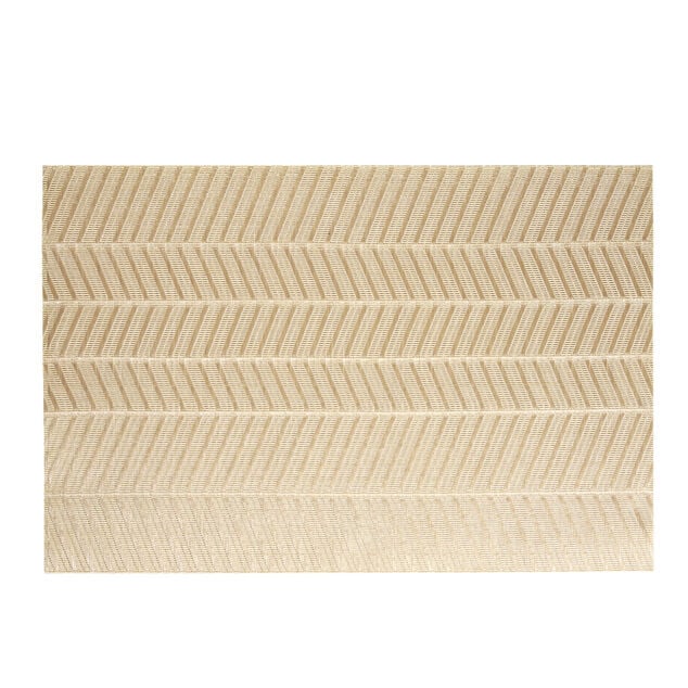 Set de table rectangulaire PVC 30x45cm motif chevron beige et marron