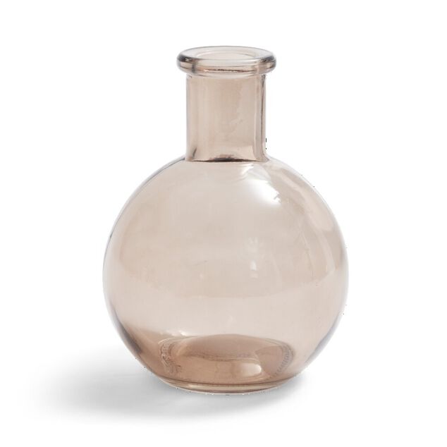 Soliflore ballon verre rose &Oslash;8xH10,5cm