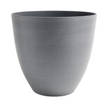 Pot rond plastique gris &Oslash;37,8xH36cm