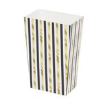 Boîte à bonbons rayures bleues et dorées thème nuit x4