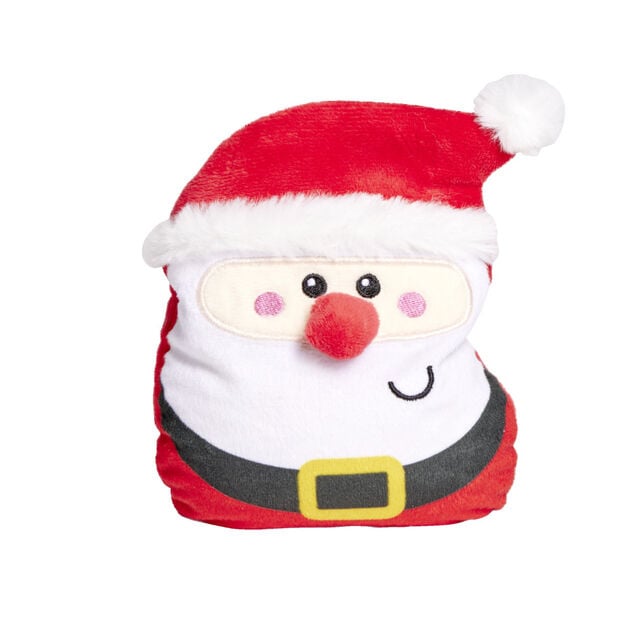 Bouillote P&egrave;re No&euml;l rouge et blanc 15,5x16,5cm