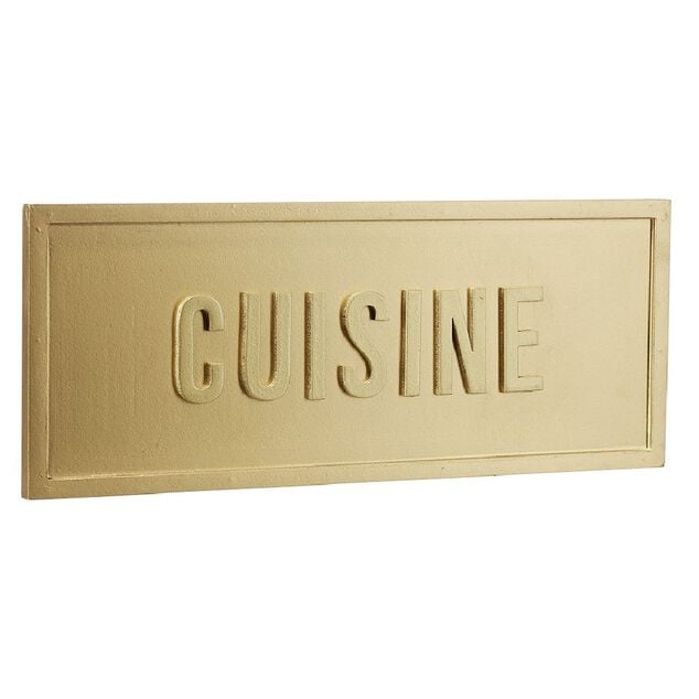 Plaque d&eacute;co murale dor&eacute;e