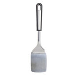 Spatule de cuisine en inox avec manche en plastique noir L.31cm